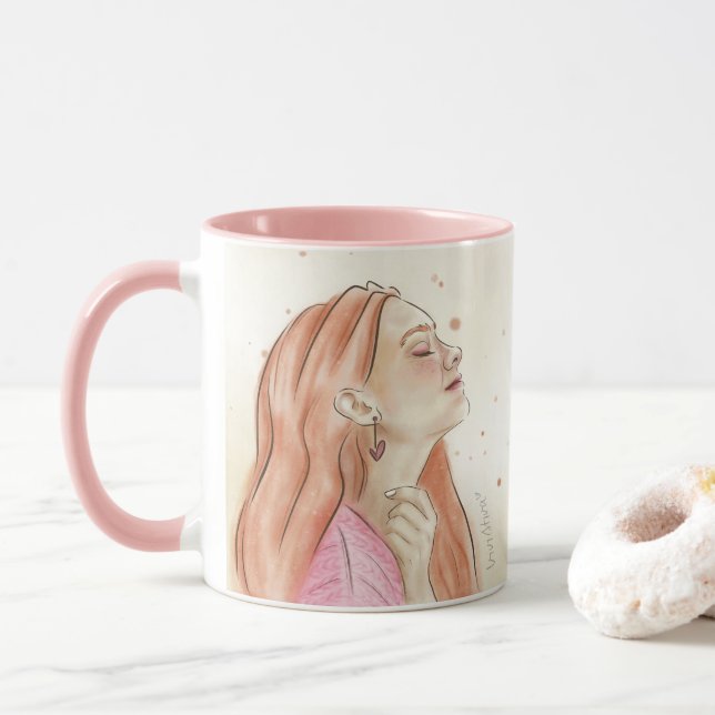 Du är Precious Mugg | Beige & Stänk (Med munk)