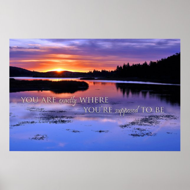 Du är precis där du ska vara Poster (Framsidan)