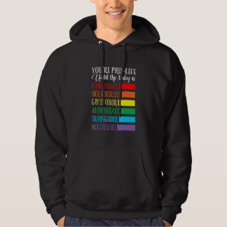 Du är Pro Life Kläder Hoodie
