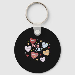 Du Är Psykisk Hälsa Valentines Hjärtgodis Psykisk Nyckelring