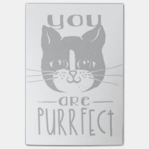 Du är Purrfect Post-it Block