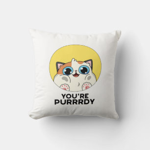 Du är Purrrdy Funny Cat Pun Kudde