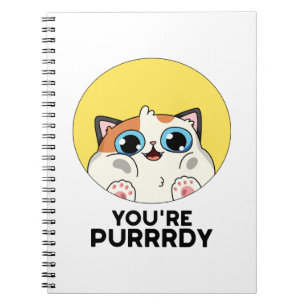 Du är Purrrdy Rolig Katt Puns  Anteckningsbok