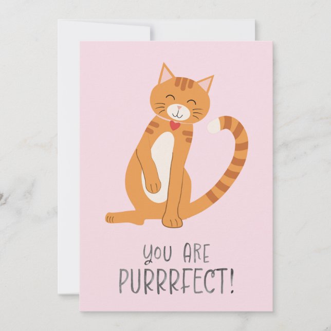 Du är PurrrFekt Julkort (Framsida)