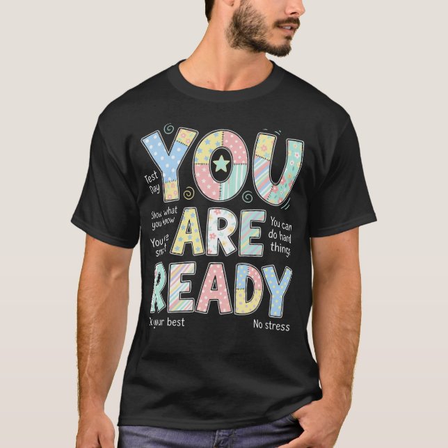 Du Är Redo Testvecka Provdag T Shirt (Framsida)