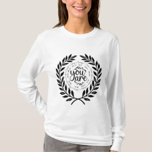 "Du är" Religiösa inspirationella bibelverser T Shirt