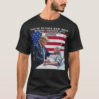 Du är Retro American Flagga Funny Joke T Shirt