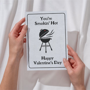 Du är Rökens Hett! Lönsam BBQ Valentindag Inbjudningar