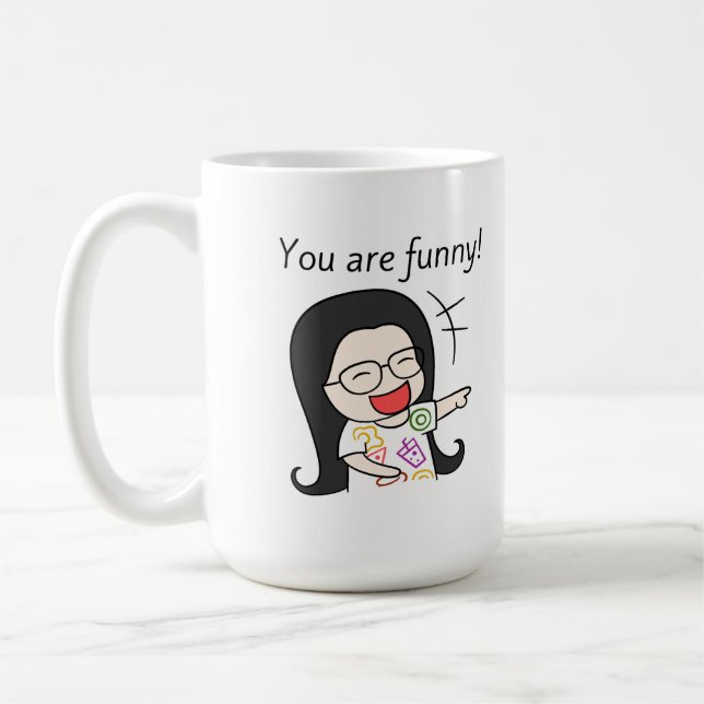 Du är rolig kaffemugg (Vänster)