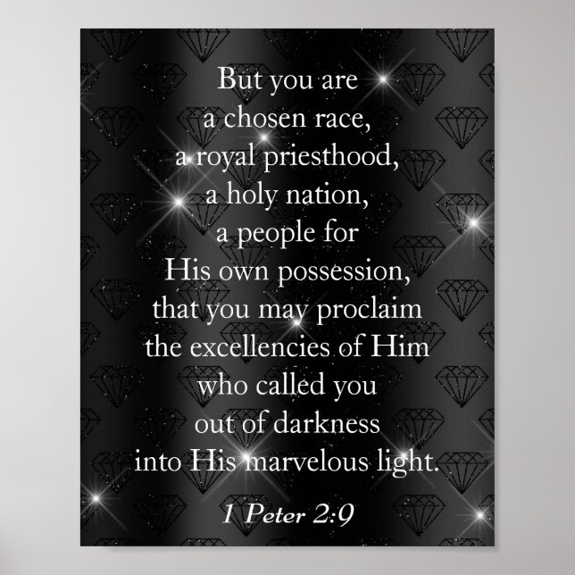 Du är Royalet Priesthood Bible Verse Poster (Framsidan)
