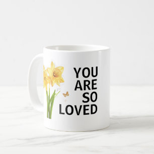 Du Är Så Älskad Blommig Kristendom Kaffemugg