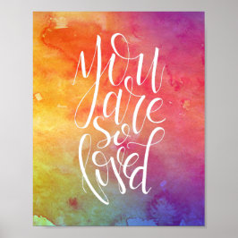 Du är så älskad Poster