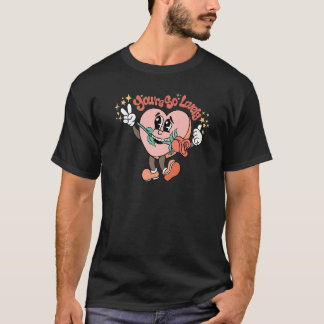 Du är så älskvärd Ro Groovy Lycklig Valentin T Shirt