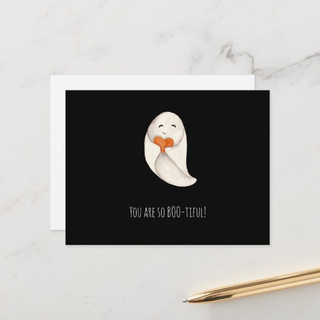 Du är så boo-tiful-svep-kort på Alla hjärtans dag Vykort (Fram/Back In Situ)