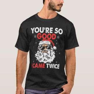 Du är så Bra att jag kom Twice Funny Bearded Santa T Shirt
