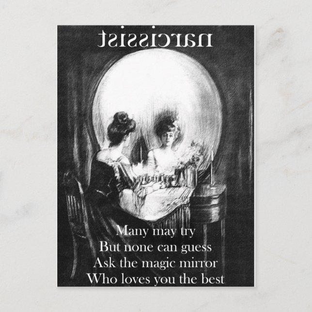 Du är så fåfäng. vykort (Framsida)