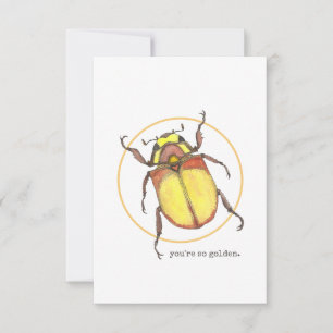 Du är så gyllene Beetle Valentine Card