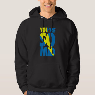 Du är så Mid Tonåring Gamer Slang Coola Graphic Hoodie