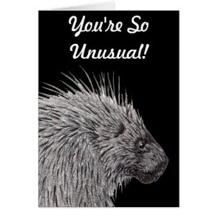Du är så ovanlig Porcupine Hälsningskort