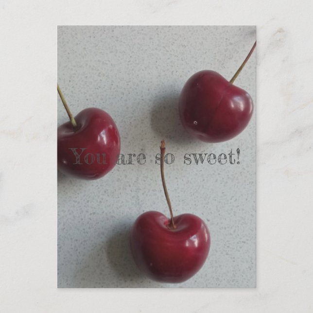 Du är så söt Cherry Vykort (Framsida)