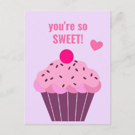Du är så söt - Cute Cupcoa Classroom Valentine Vykort
