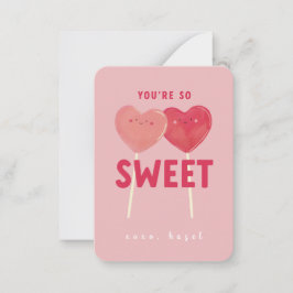 Du är så söt Kids klassrumsvalentin Anteckningskort