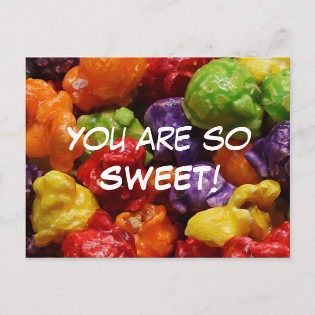 Du är så söt och kanderad posterkort vykort (Framsida)