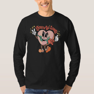 Du är så underbar hjärtans ros groovy glad valenti t shirt