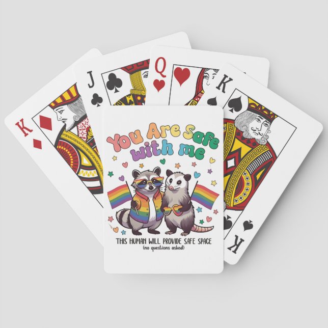 Du är Säker med mig. Casinokort (Baksidan)