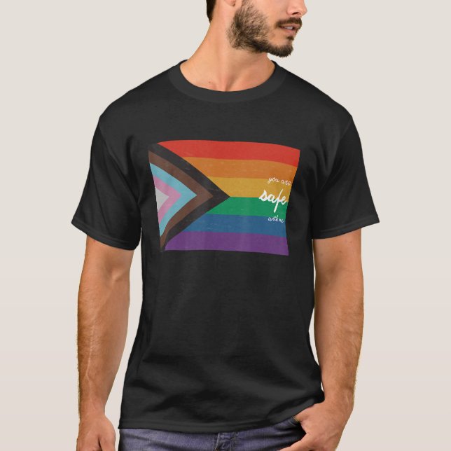 Du är Säker med mig LGB Ally T Shirt (Framsida)