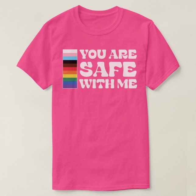 Du är säker med mig. t shirt (Design framsida)