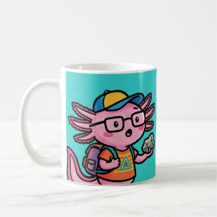 Du är säker på att axolotl-frågor är roliga och sn kaffemugg