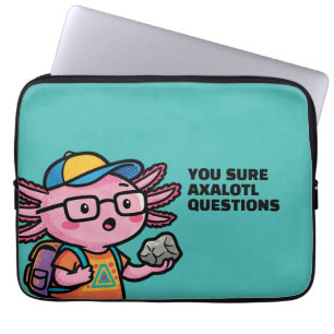 Du är säker på att axolotl-frågor är Sarcastic Mem Laptop Fodral
