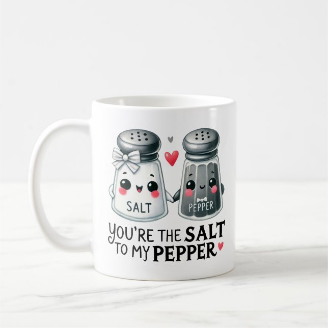 Du är Salt to My Pepper - Kaffemugg (Vänster)