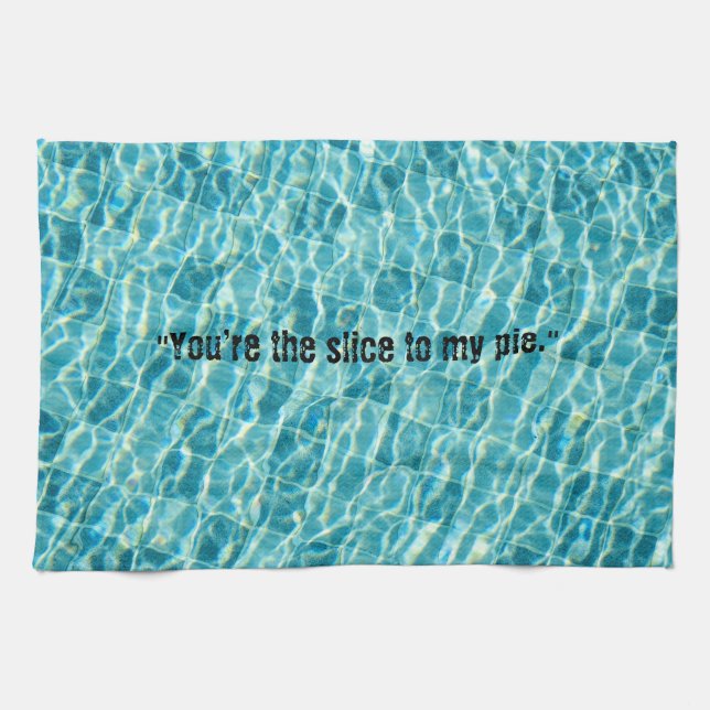 Du är segmentet till mitt Paj-köksduk Kökshandduk (Horisontell)