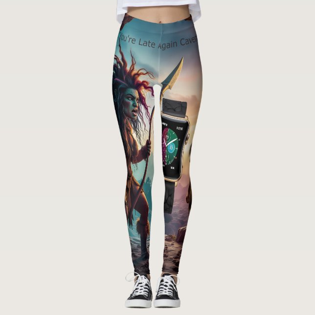 Du är sen igen Grottman!" Nr 1 Leggings (Framsida)