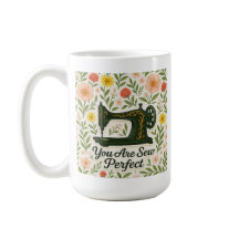 Du är Sew Perfekt blommigt antique Sewing maskin