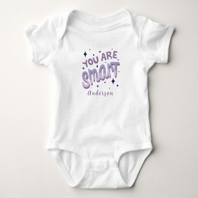 Du Är Smart Personligt Namn Sött T Shirt (Framsida)