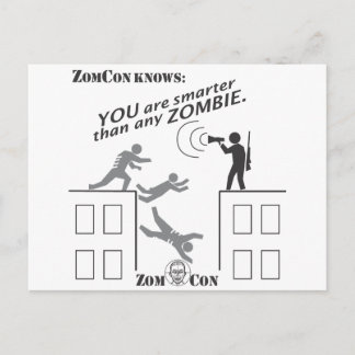 Du är smartare än någon Zombie Vykort