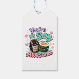 Du är sojabönor super – Söt Kawaii Sushi & Sojasås Presentetikett