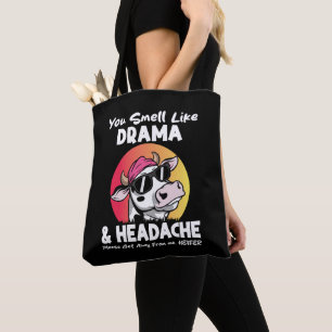 Du är som Drama Headache Sarcastic Cow Gifts Tygkasse