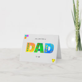 Du är som ett PAPPA till mig Grattis på födelsedag Kort