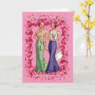 Du är som min mobilare laddare LGBTQ Valentine Kort