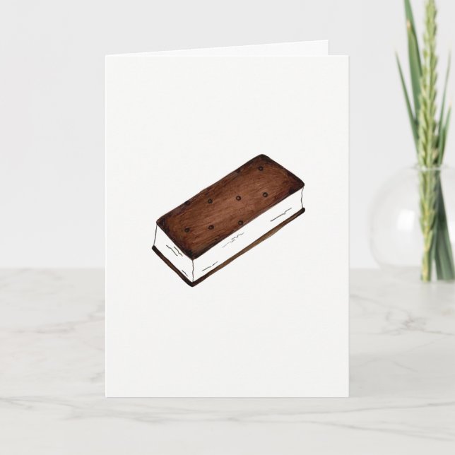 Du är sötare tack Chocolate Ice Cream Sandwich Kort (Framsida)