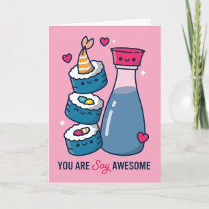 Du är Soy Fantastisk Valentine Helgdag Card Kort