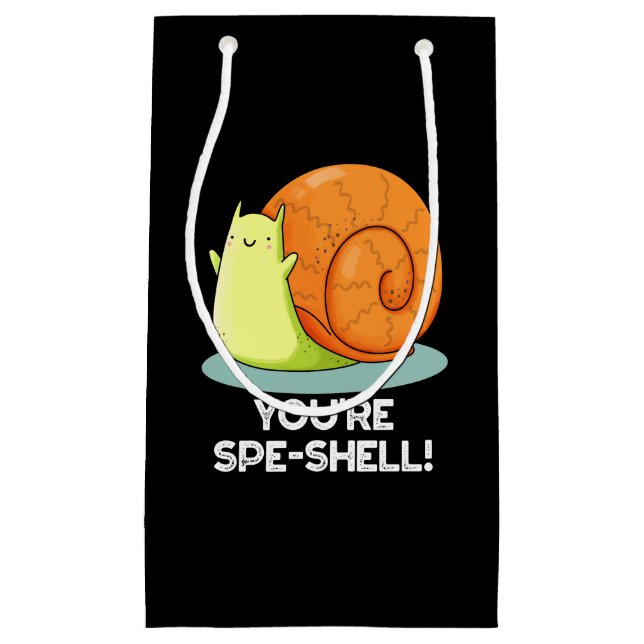 Du är Spe-shell Rolig Snigel Puns Mörk BG (Framsidan)