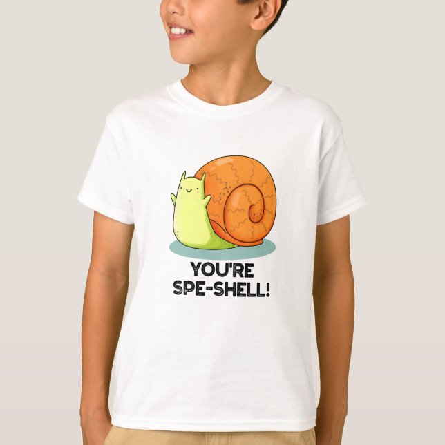 Du är Spe-snäcka Funny Snigel Pun T Shirt (Framsida)
