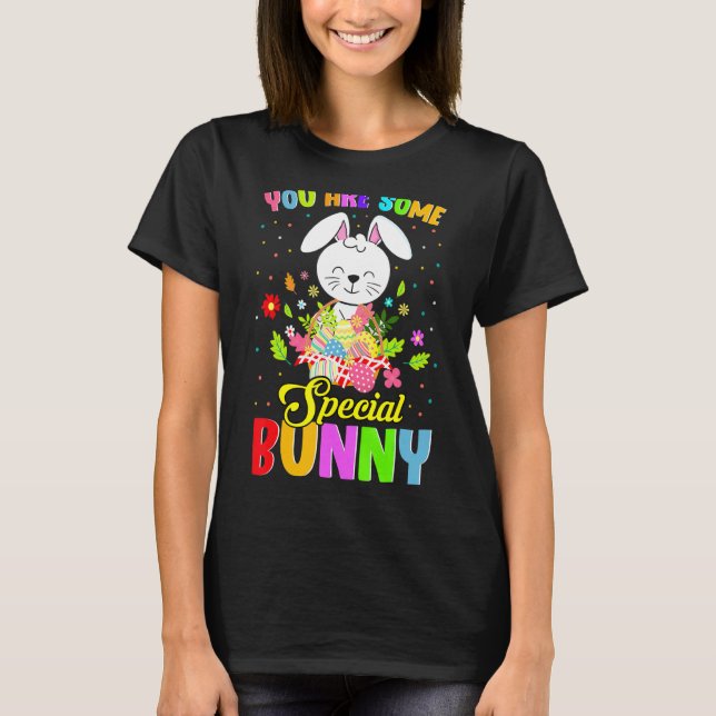 Du är Speciell Bunny Påskägg Lycklig Easte T Shirt (Framsida)