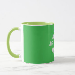 Du är speciell Mamma Grön Typografi Mugg med Hjärt