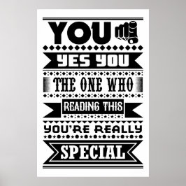 Du är Speciell (Motiverad offert) Poster
